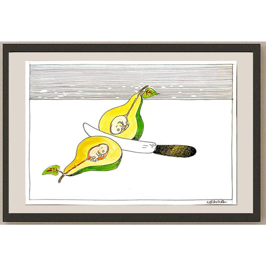 Henryk Cebula 29x21cm Orijinal Karikatür BOD05178