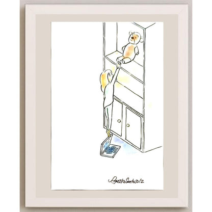 Agus Eko Santoso 29x21cm Orijinal Karikatür BOD05179