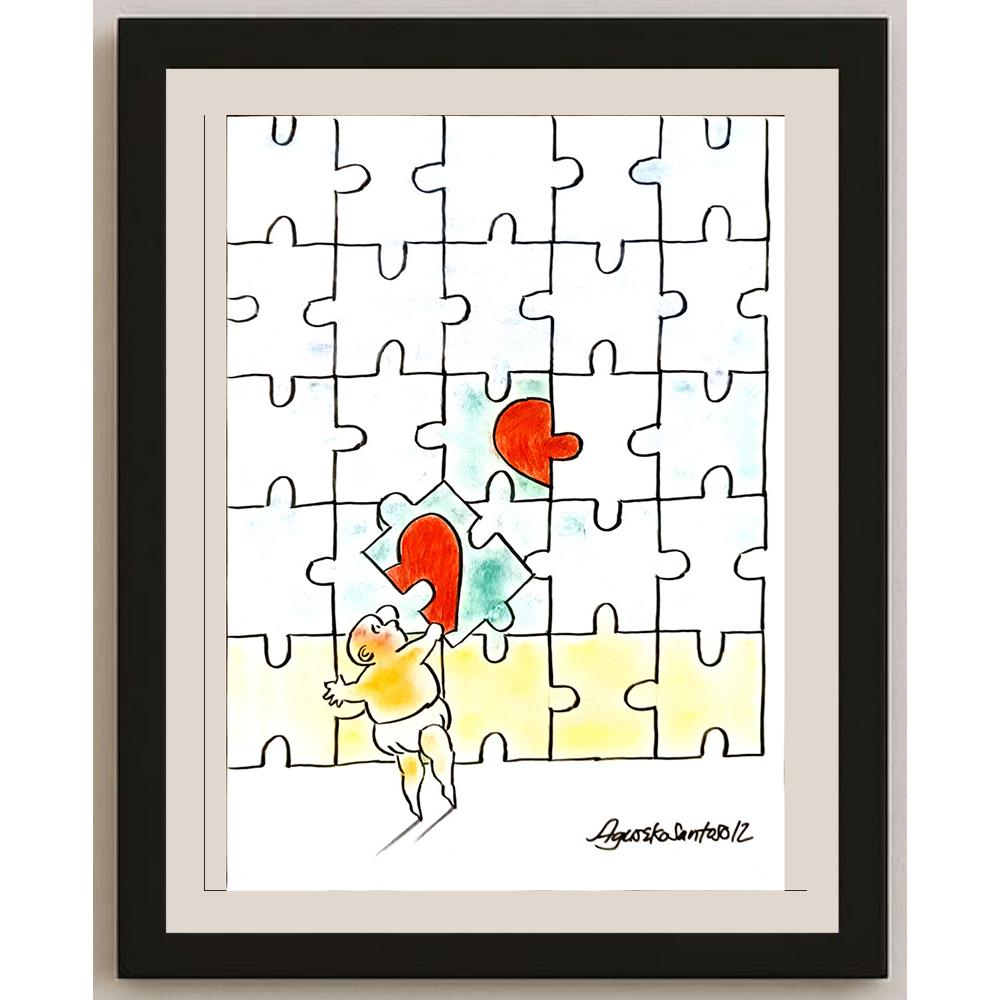 Agus Eko Santoso 29x21cm Orijinal Karikatür BOD05180