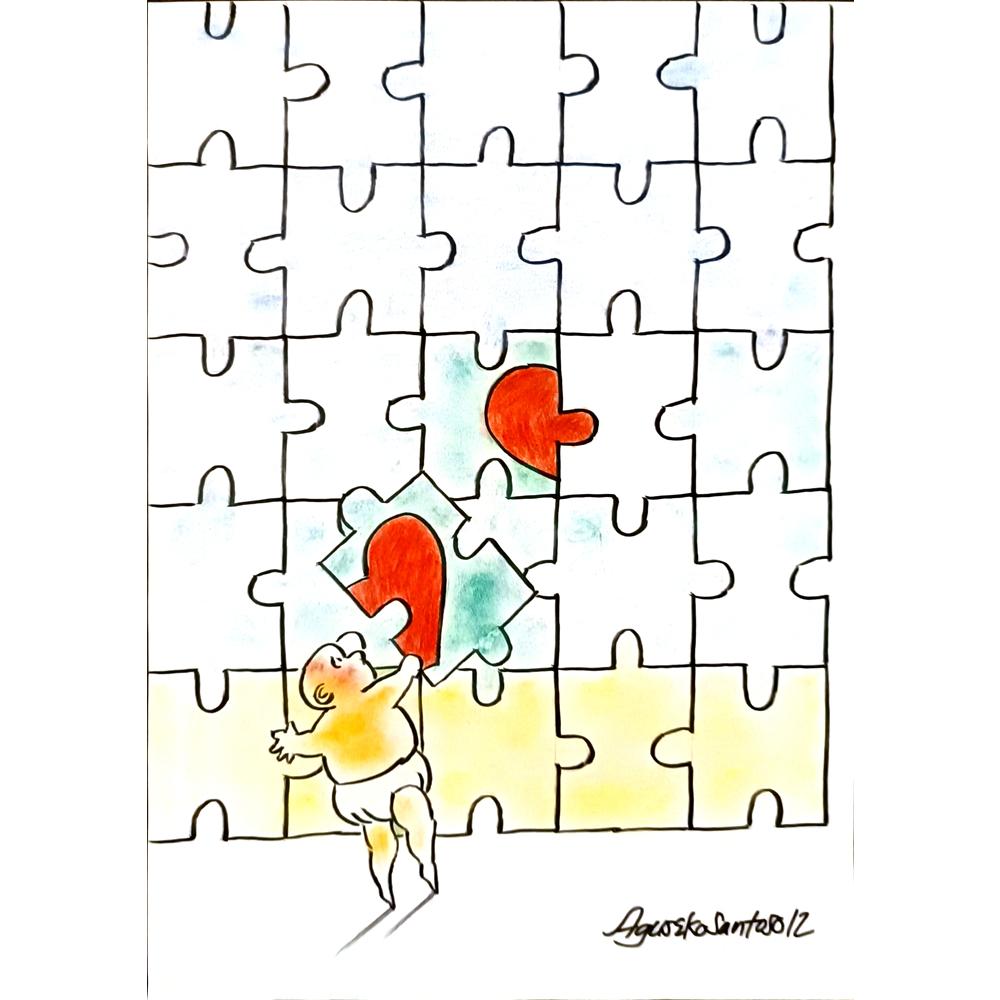 Agus Eko Santoso 29x21cm Orijinal Karikatür BOD05180