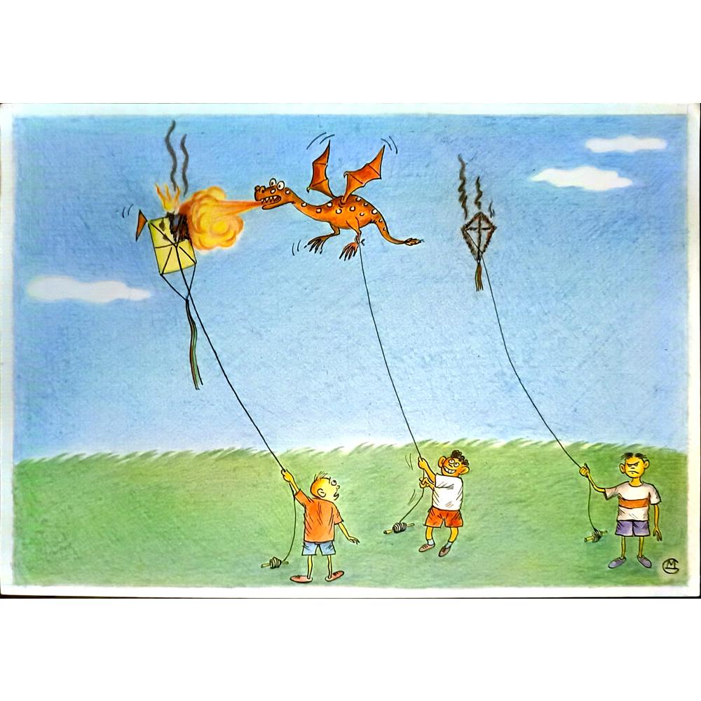 Mirsaid Gaziyev 29x21cm Orijinal Karikatür BOD05181