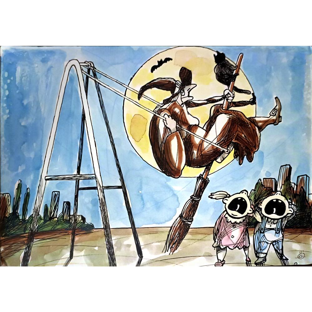 Darko Drlevic 29x21cm Orijinal Karikatür BOD05183