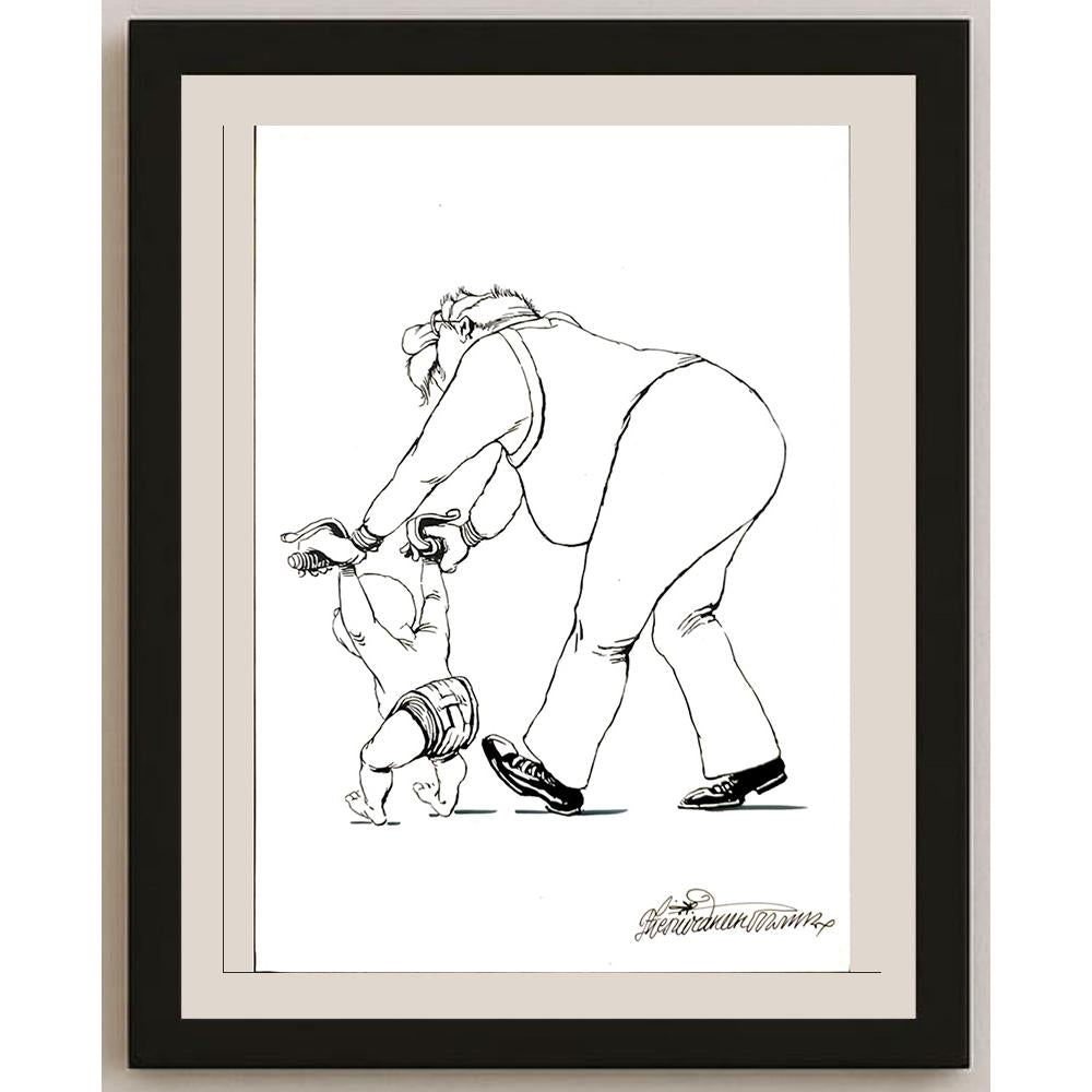 Goran Celicanin 33x21cm Orijinal Karikatür BOD05184