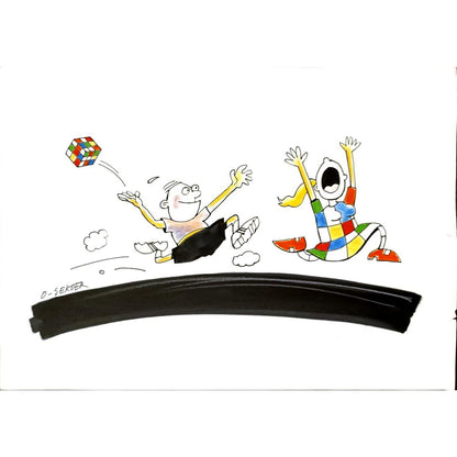 Luc Desheemaeker 33x21cm Orijinal Karikatür BOD05185