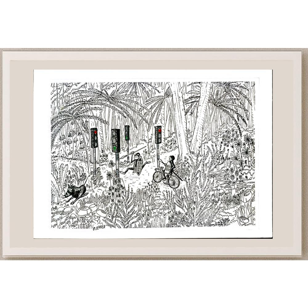 Luc Desheemaeker 33x21cm Orijinal Karikatür BOD05186