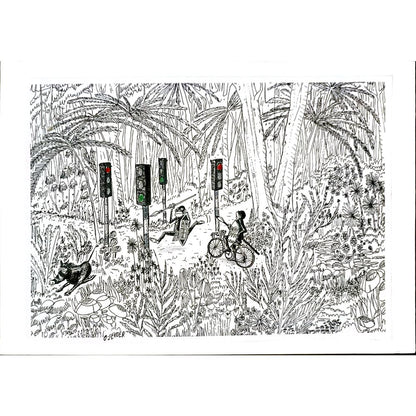 Luc Desheemaeker 33x21cm Orijinal Karikatür BOD05186