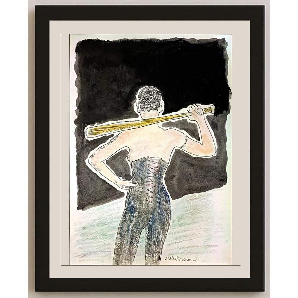 Zlatko Krstevski 29x21cm Orijinal Karikatür BOD05189