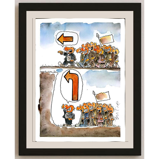 Slobodan Butir 29x21cm Orijinal Karikatür BOD05190