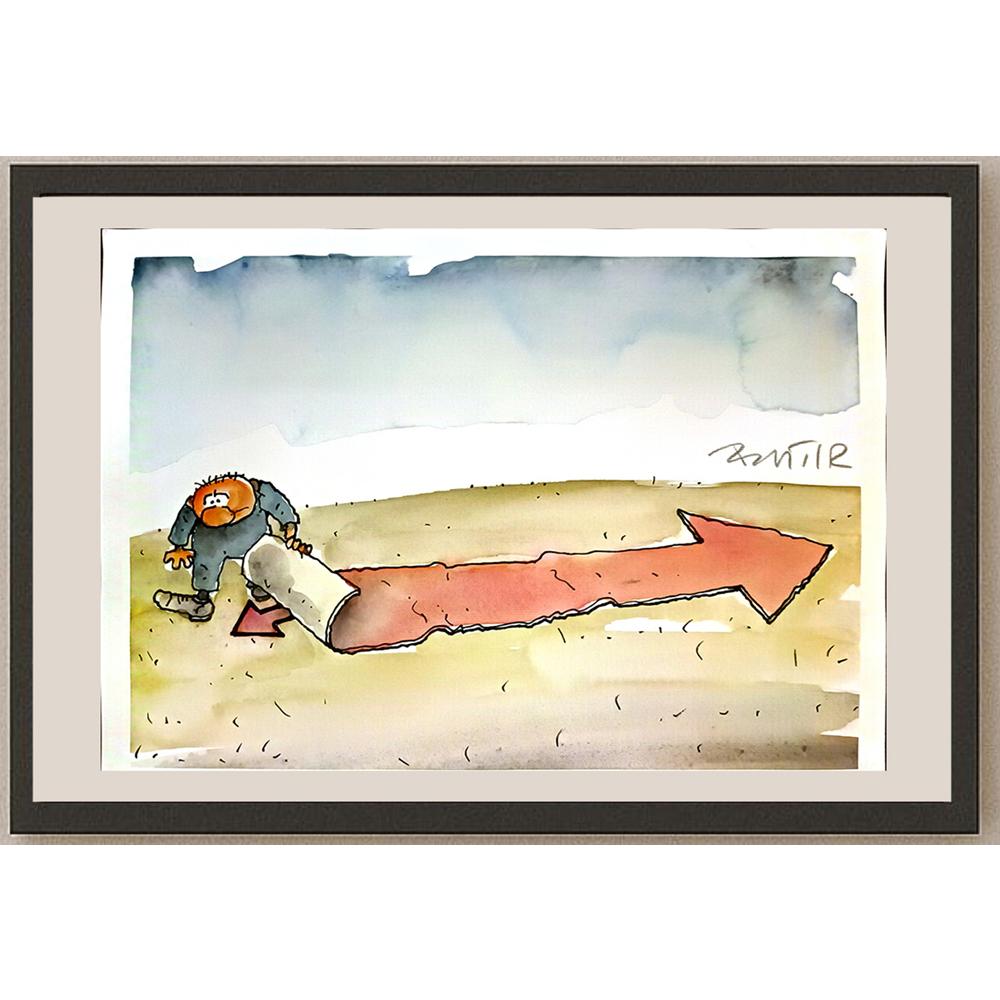 Slobodan Butir 29x21cm Orijinal Karikatür BOD05191