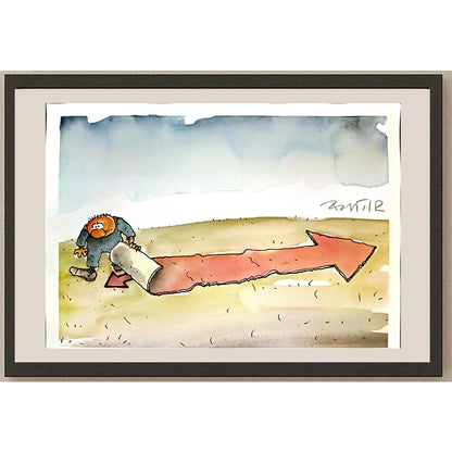 Slobodan Butir 29x21cm Orijinal Karikatür BOD05191