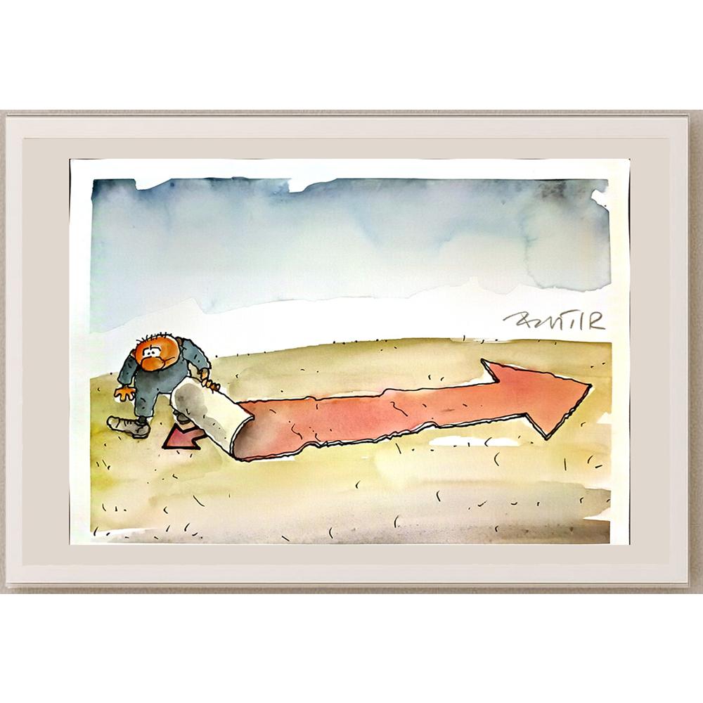 Slobodan Butir 29x21cm Orijinal Karikatür BOD05191