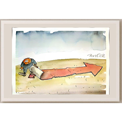Slobodan Butir 29x21cm Orijinal Karikatür BOD05191