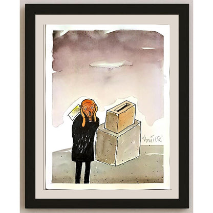 Slobodan Butir 29x21cm Orijinal Karikatür BOD05193