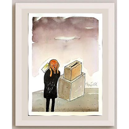 Slobodan Butir 29x21cm Orijinal Karikatür BOD05193