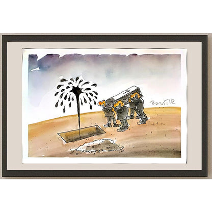 Slobodan Butir 29x21cm Orijinal Karikatür BOD05195