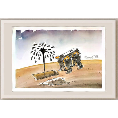 Slobodan Butir 29x21cm Orijinal Karikatür BOD05195