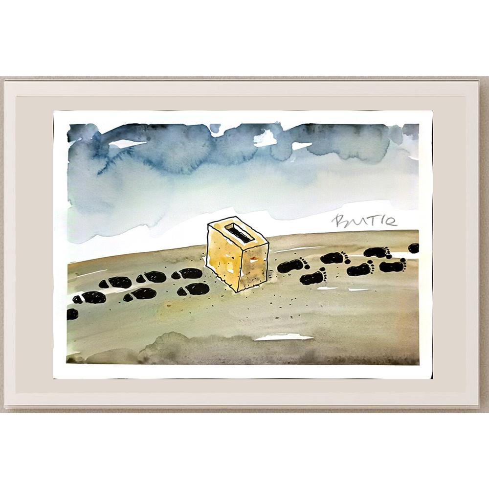 Slobodan Butir 29x21cm Orijinal Karikatür BOD05196