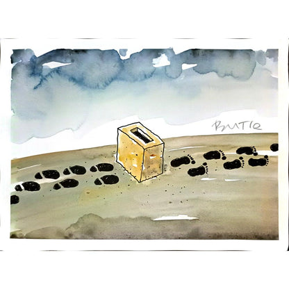 Slobodan Butir 29x21cm Orijinal Karikatür BOD05196
