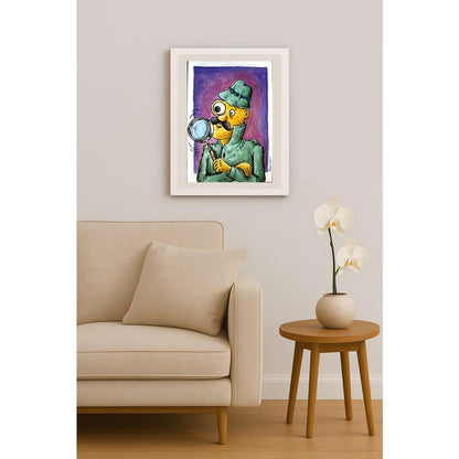 Abbas Naaseri 29x21cm Orijinal Karikatür BOD05202