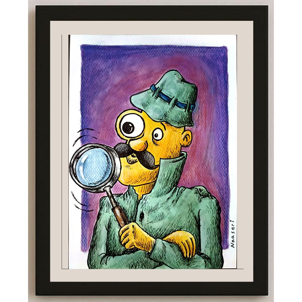 Abbas Naaseri 29x21cm Orijinal Karikatür BOD05202