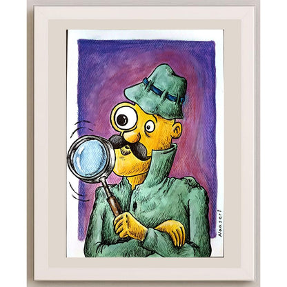 Abbas Naaseri 29x21cm Orijinal Karikatür BOD05202