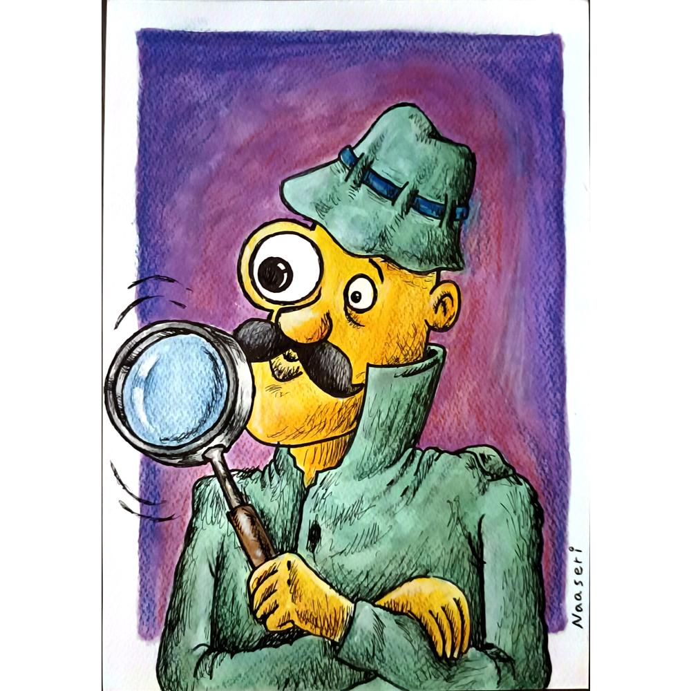 Abbas Naaseri 29x21cm Orijinal Karikatür BOD05202