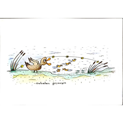 İsmail Tortamış 29x21cm Orijinal Karikatür BOD05217