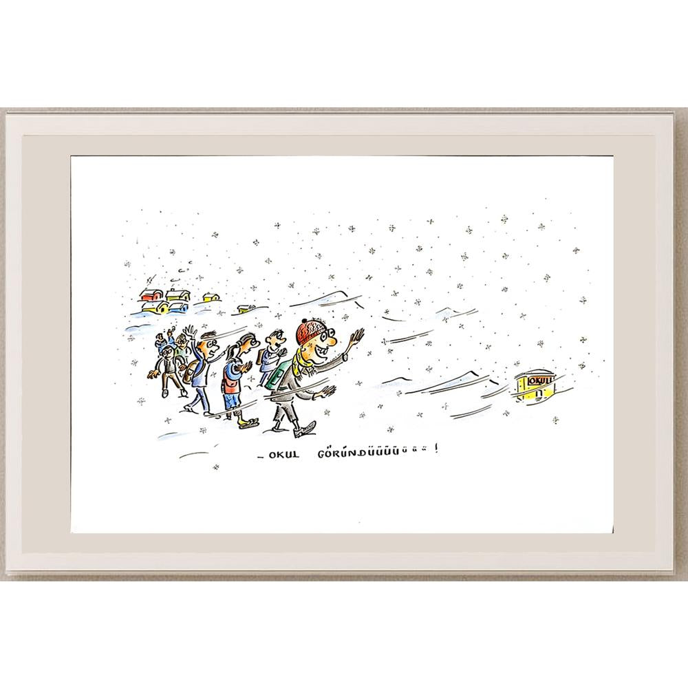 İsmail Tortamış 29x21cm Orijinal Karikatür BOD05218