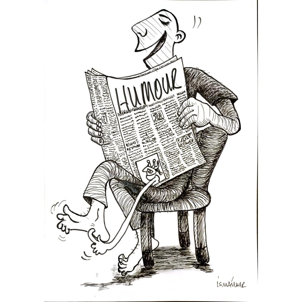İsmail Kar 29x21cm Orijinal Karikatür BOD05219