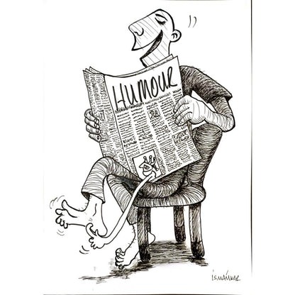 İsmail Kar 29x21cm Orijinal Karikatür BOD05219