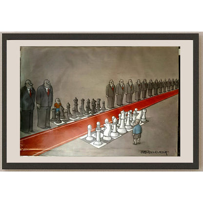 Ahmet Öztürklevent 29x21cm Orijinal Karikatür BOD05221