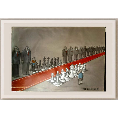 Ahmet Öztürklevent 29x21cm Orijinal Karikatür BOD05221