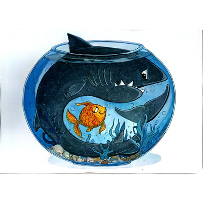 Rıfat Batur 29x21cm Orijinal Karikatür BOD05222