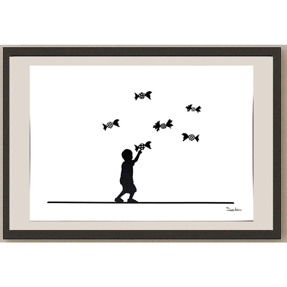 Selim Tanrıseven 29x21cm Orijinal Karikatür BOD05230