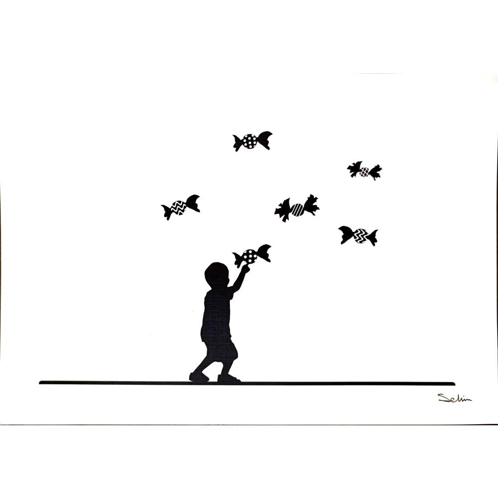 Selim Tanrıseven 29x21cm Orijinal Karikatür BOD05230