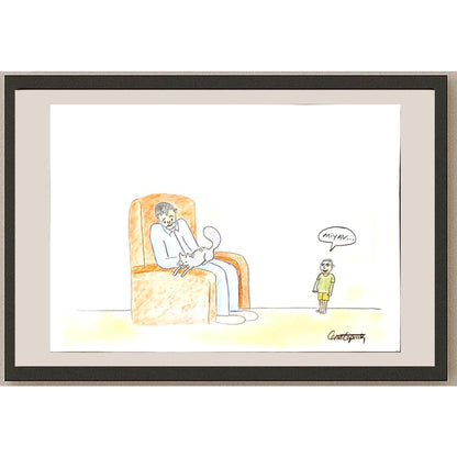Cemal Toprak 29x21cm Orijinal Karikatür BOD05231