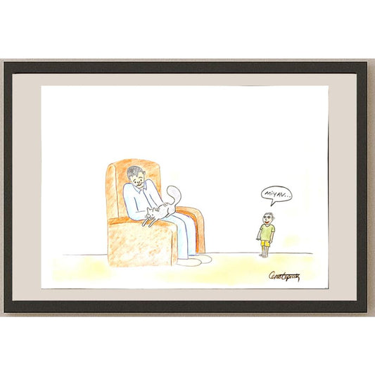 Cemal Toprak 29x21cm Orijinal Karikatür BOD05231