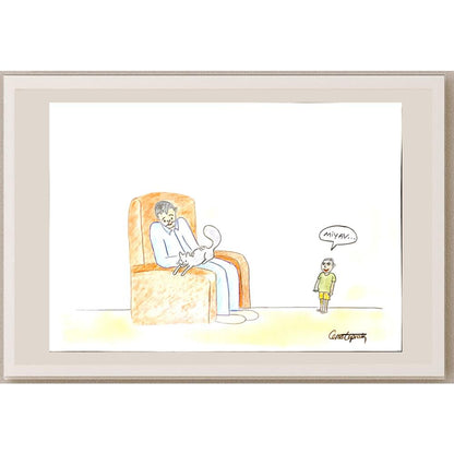 Cemal Toprak 29x21cm Orijinal Karikatür BOD05231
