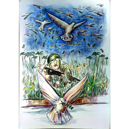 Fırat Barut 29x21cm Orijinal Karikatür BOD05235