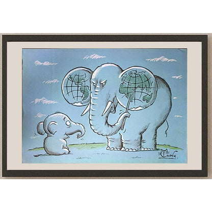 Maxim Smagin 29x21cm Orijinal Karikatür BOD05239