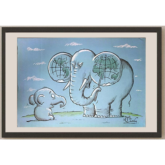 Maxim Smagin 29x21cm Orijinal Karikatür BOD05239
