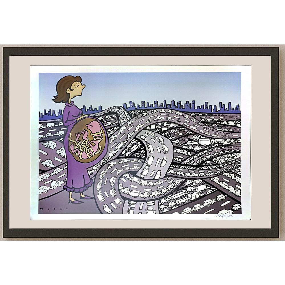 Wesam Khalil 29x21cm Orijinal Karikatür BOD05245