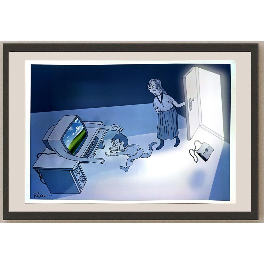 Ehsan Ganji 29x21cm Orijinal Karikatür BOD05247