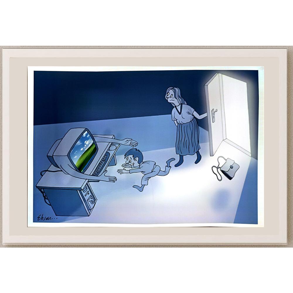 Ehsan Ganji 29x21cm Orijinal Karikatür BOD05247