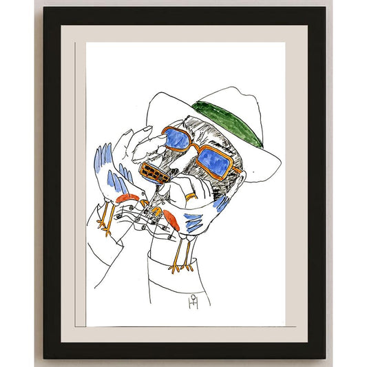 Heino Partanen 29x21cm Orijinal Karikatür BOD05250