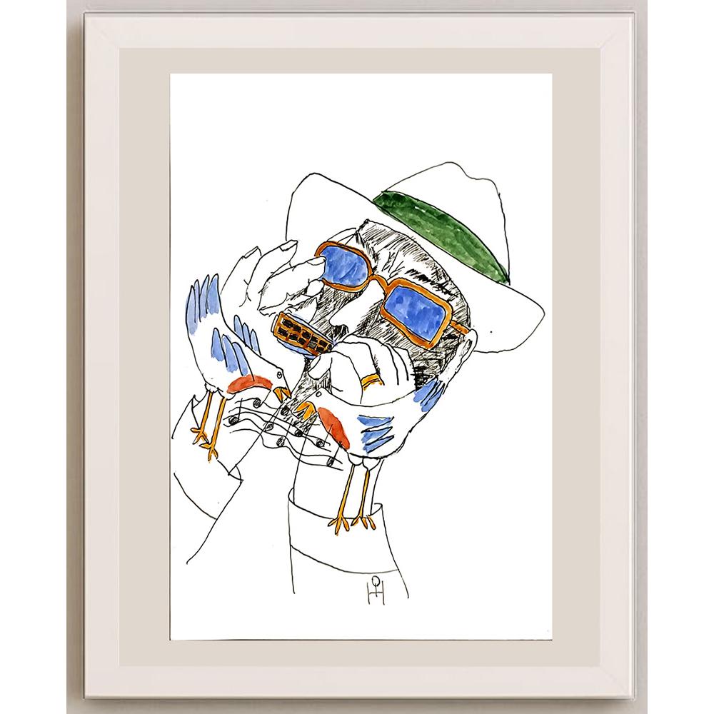 Heino Partanen 29x21cm Orijinal Karikatür BOD05250