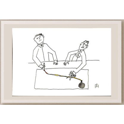 Heino Partanen 29x21cm Orijinal Karikatür BOD05251