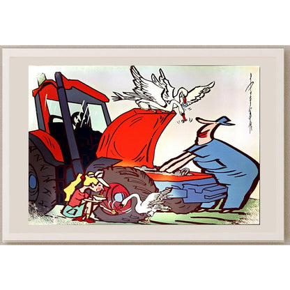 Li Kui Jun 29x21cm Orijinal Karikatür BOD05255