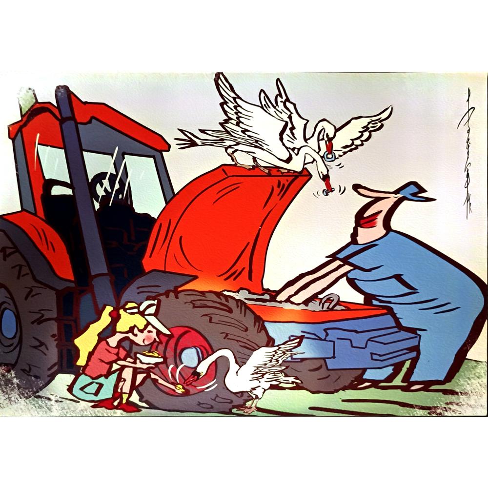 Li Kui Jun 29x21cm Orijinal Karikatür BOD05255