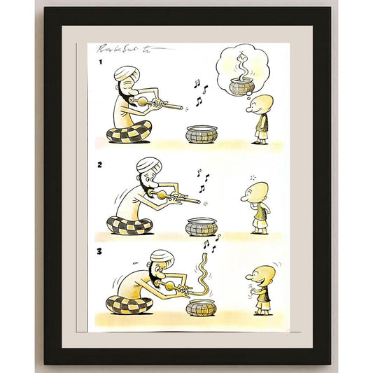 Bambang Sulistyo 29x21cm Orijinal Karikatür BOD05262